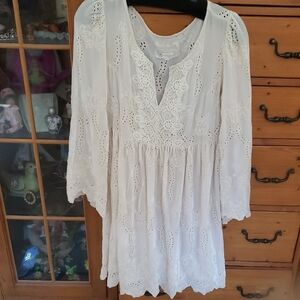 Love Cream Lace Detail Top